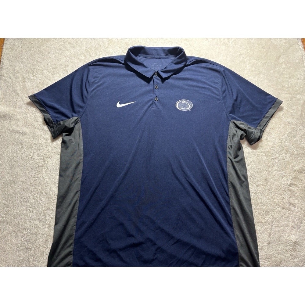 Penn State University Nike Dri Ft Short Sleeve Polo Shirt 3XL